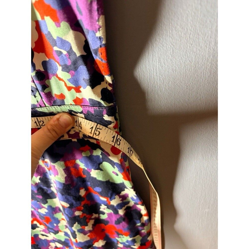 Tory Burch Berdine Floral Dress Size 8 Fit Flare Cotton Sweetheart - Picture 9 of 9